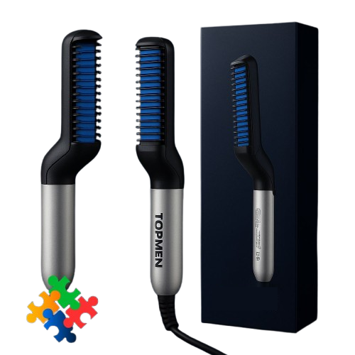 Prancha Masculina para Cabelo e Barba - TopMen Transforme Seu Visual em Minutos