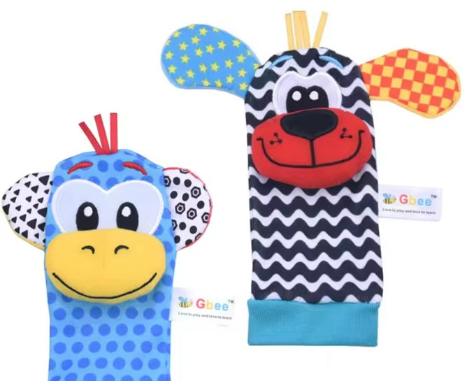 Chocalho de Meia e Pulseira - GbeeKids Estimulação Sensorial