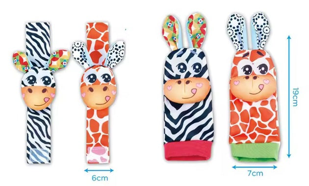 Chocalho de Meia e Pulseira - GbeeKids Estimulação Sensorial