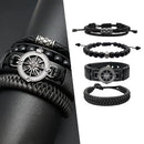 Kit de Pulseiras Masculinas com Fecho Magnético- CouroFenix